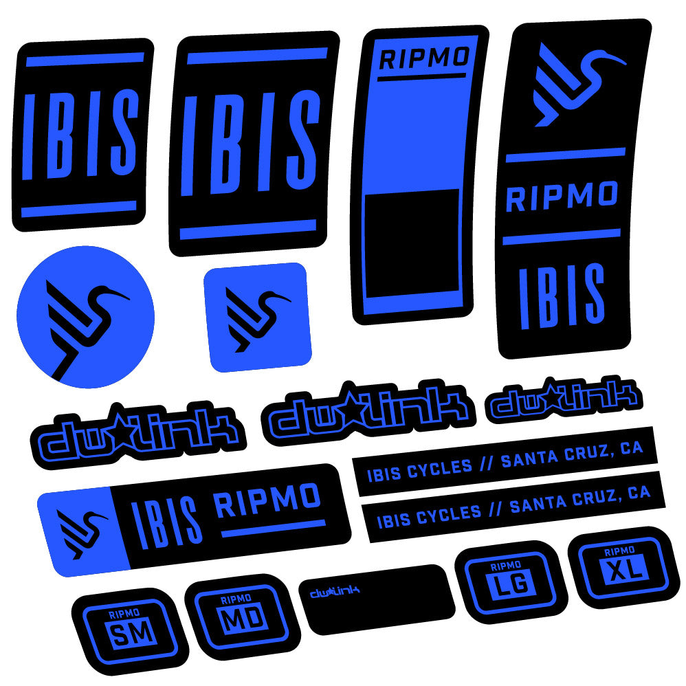 Stickers Ibis Ripmo V2 compatibles - Autocollants cadre vélo