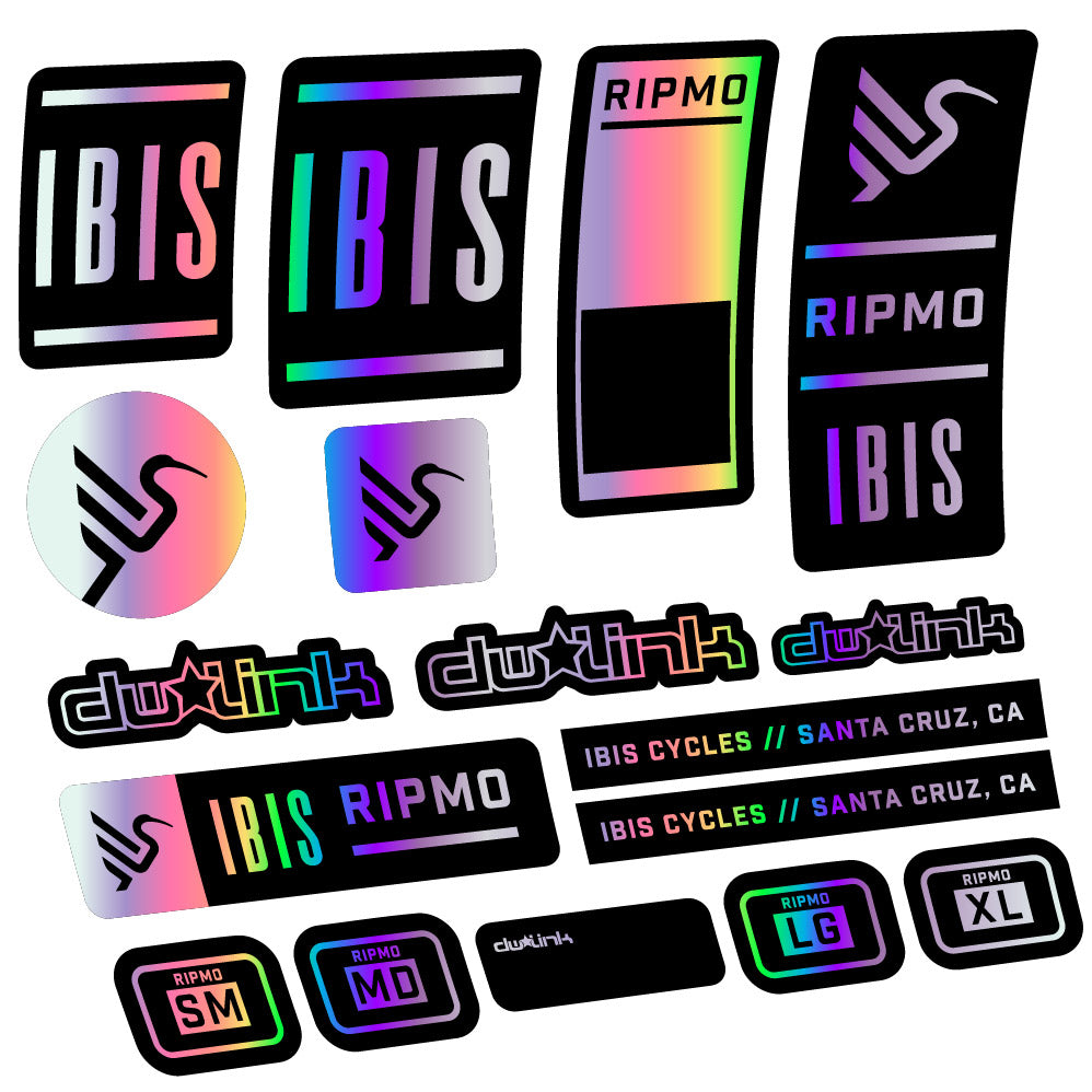 Stickers Ibis Ripmo V2 compatibles - Autocollants cadre vélo