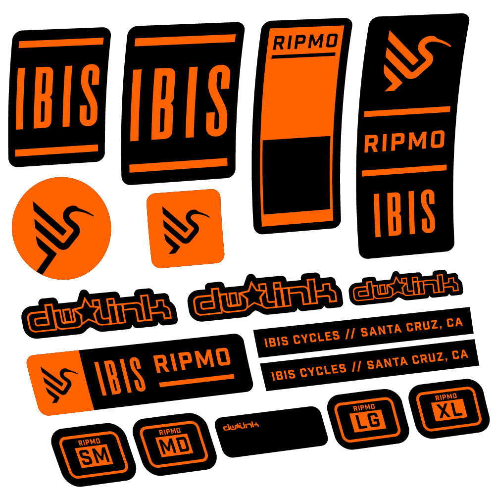 Stickers Ibis Ripmo V2 compatibles - Autocollants cadre vélo