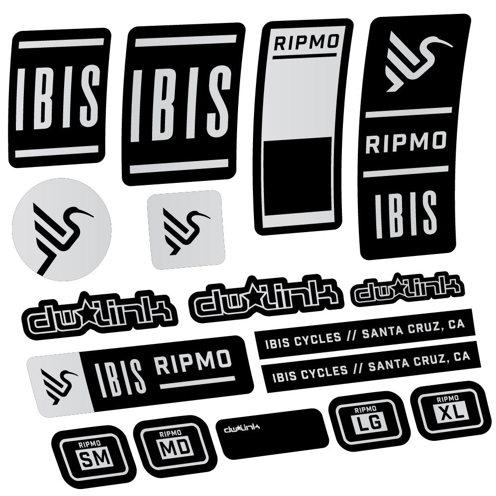 Stickers Ibis Ripmo V2 compatibles - Autocollants cadre vélo