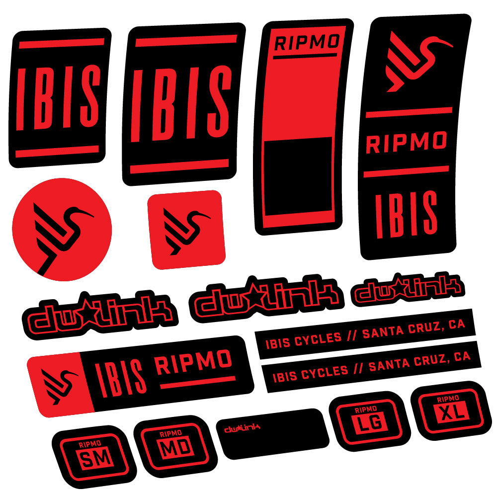 Stickers Ibis Ripmo V2 compatibles - Autocollants cadre vélo