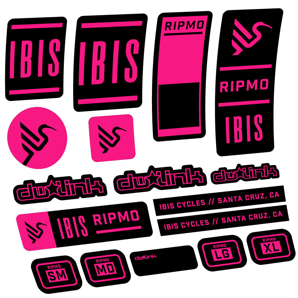 Stickers Ibis Ripmo V2 compatibles - Autocollants cadre vélo