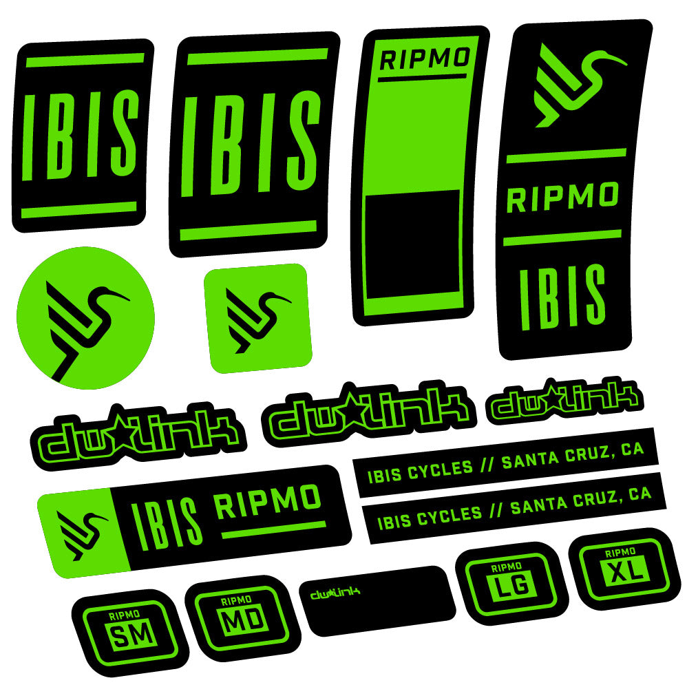 Stickers Ibis Ripmo V2 compatibles - Autocollants cadre vélo