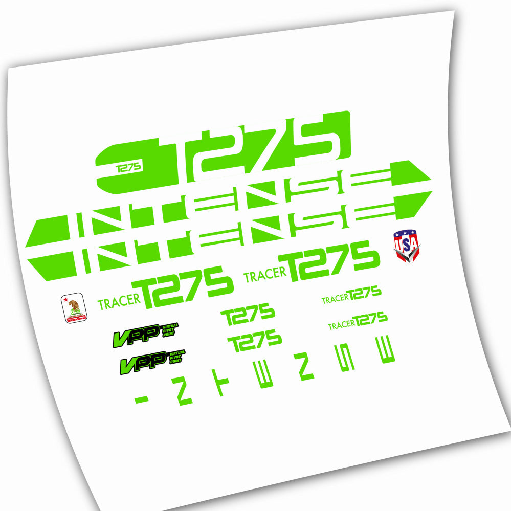 Stickers Intense T275 compatibles Autocollants cadre