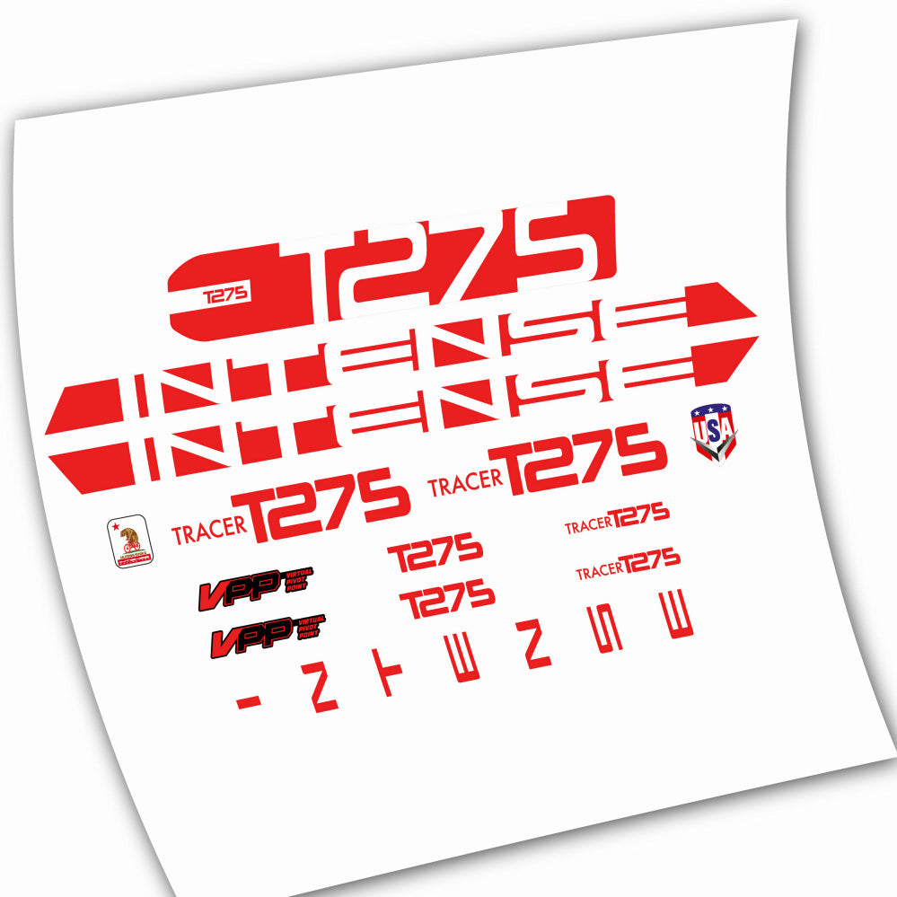 Stickers Intense T275 compatibles Autocollants cadre