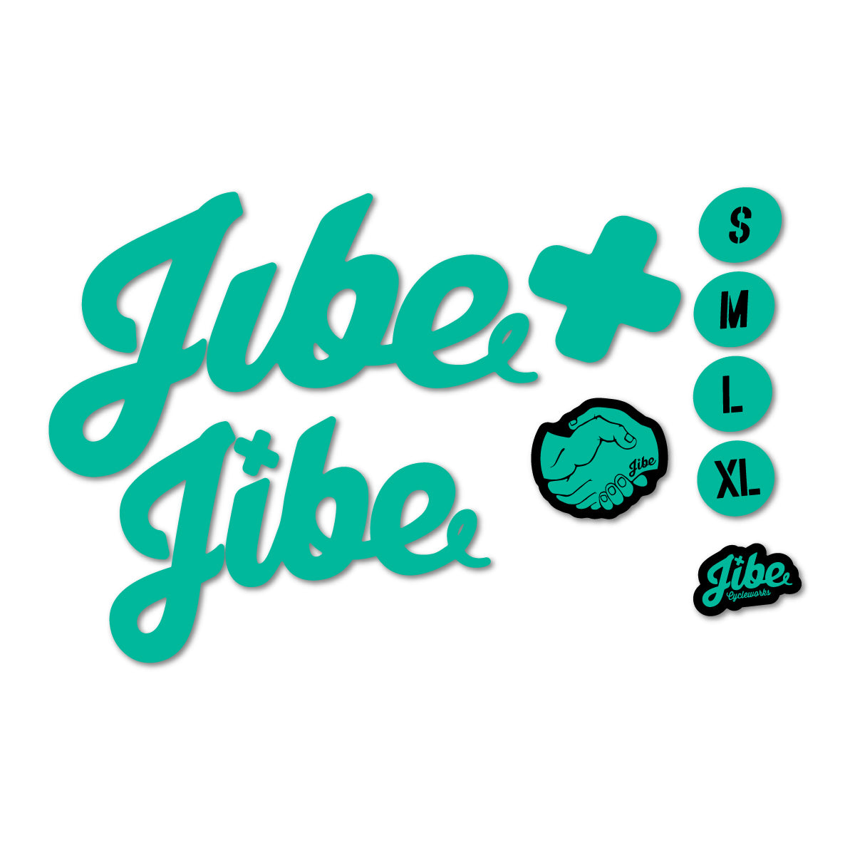 Stickers compatibles Jibe Doromichi 2022-2026 pour cadre – autocollants vinyle - Turquoise Vert