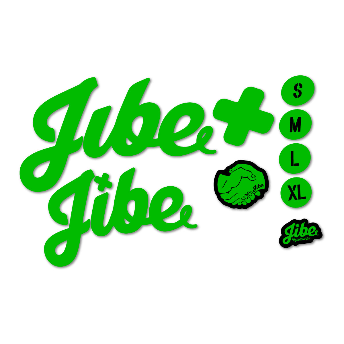 Stickers compatibles Jibe Doromichi 2022-2026 pour cadre – autocollants vinyle - Vert Herbe
