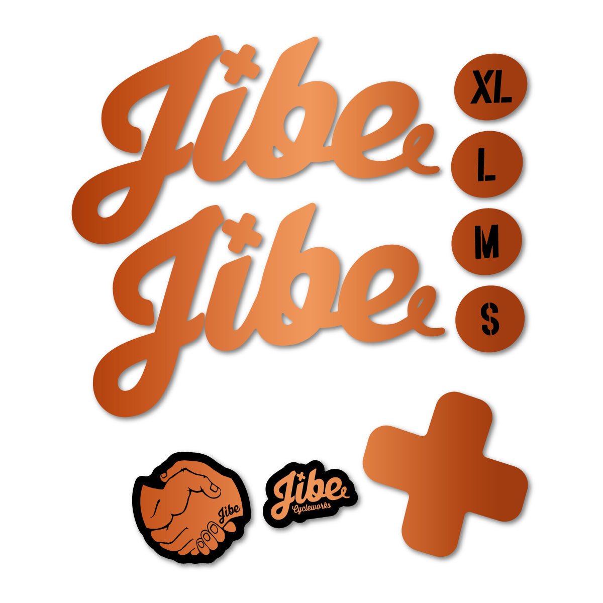 Stickers compatibles Jibe Fully 2024-2026 pour cadre – autocollants vinyle - Bronze