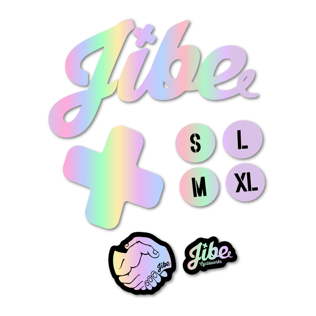 Stickers compatibles Jibe XCHT 2023-2026 pour cadre – autocollants vinyle - Holographique