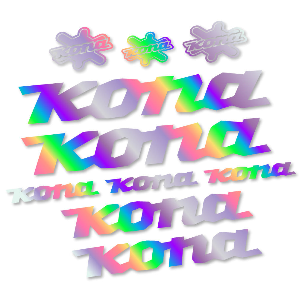 Stickers Kona compatibles - Autocollants cadre vélo
