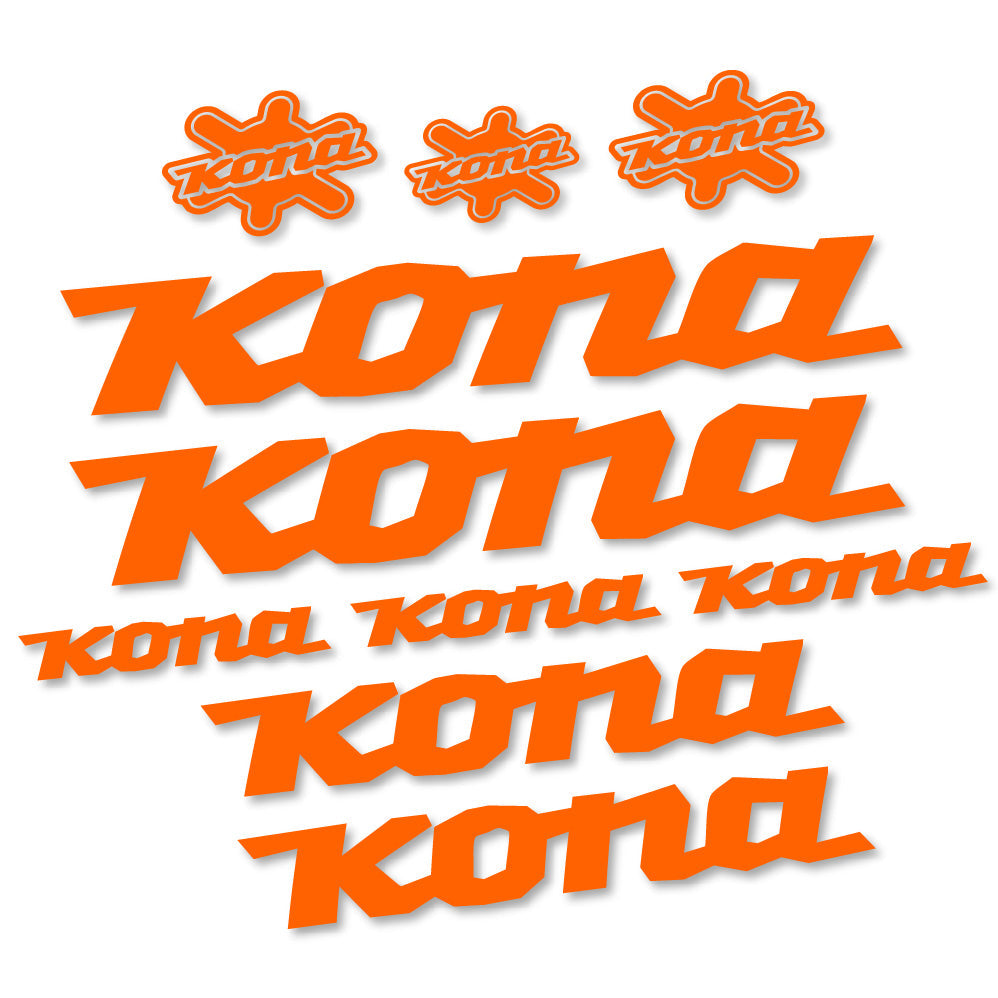 Stickers Kona compatibles - Autocollants cadre vélo