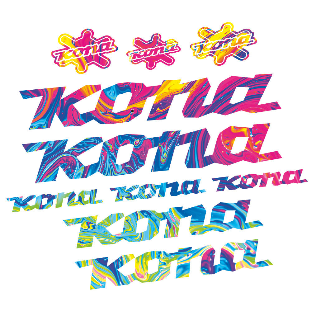 Stickers Kona compatibles Autocollants cadre