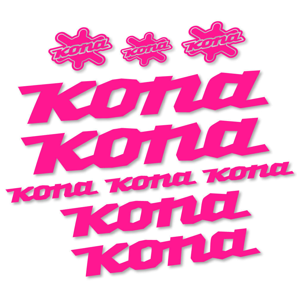 Stickers Kona compatibles - Autocollants cadre vélo
