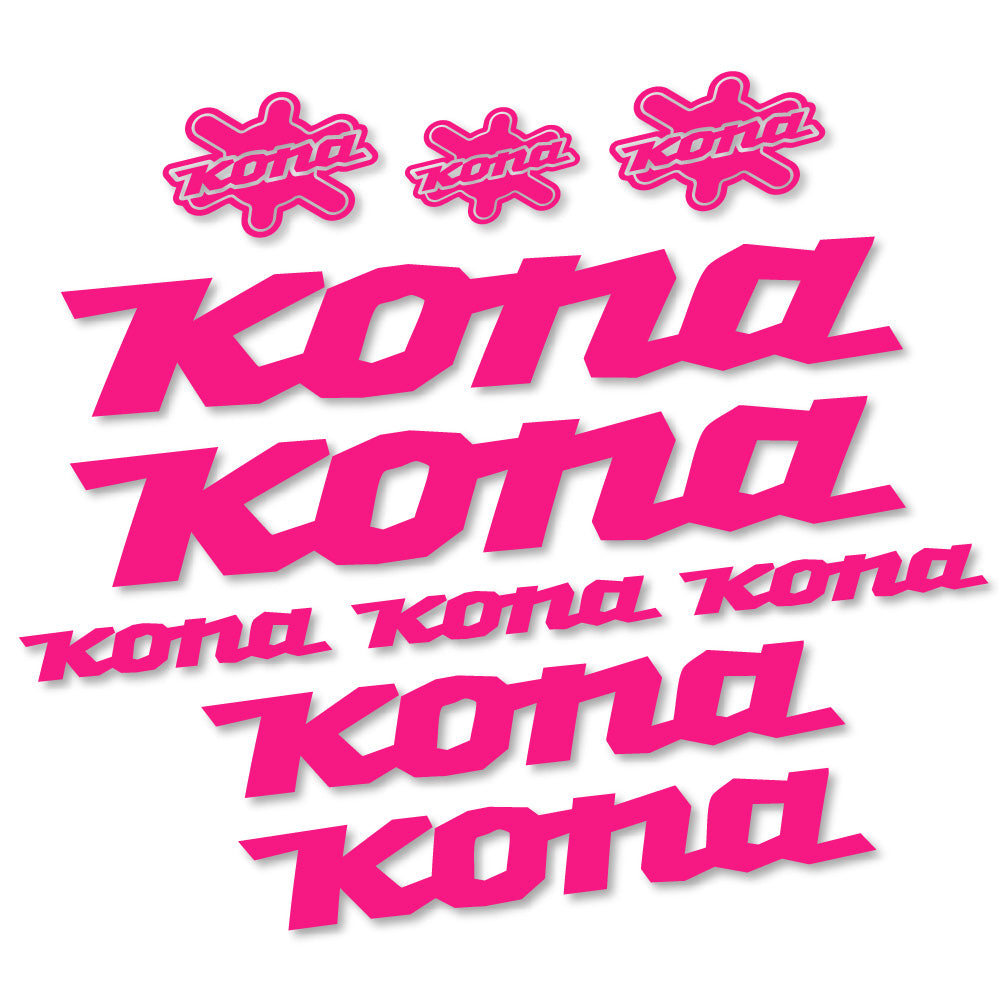 Stickers Kona compatibles - Autocollants cadre vélo