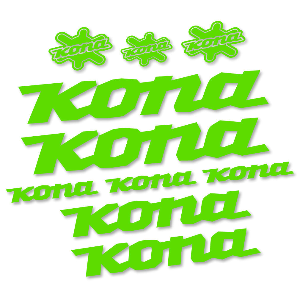 Stickers Kona compatibles - Autocollants cadre vélo