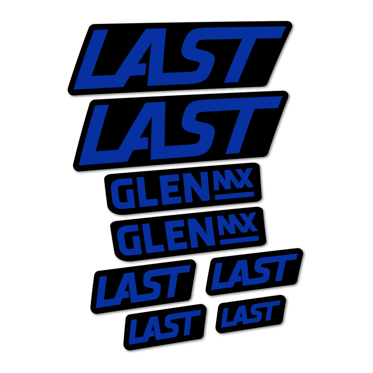 Stickers compatibles Last Glen 2020-2026 pour cadre – autocollants vinyle - Bleu Outremer