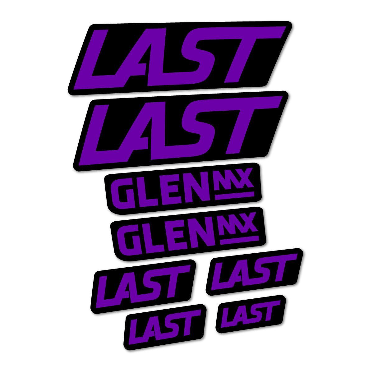 Violet decal for Last Glen 2020-2026 frame – bike sticker vinyl