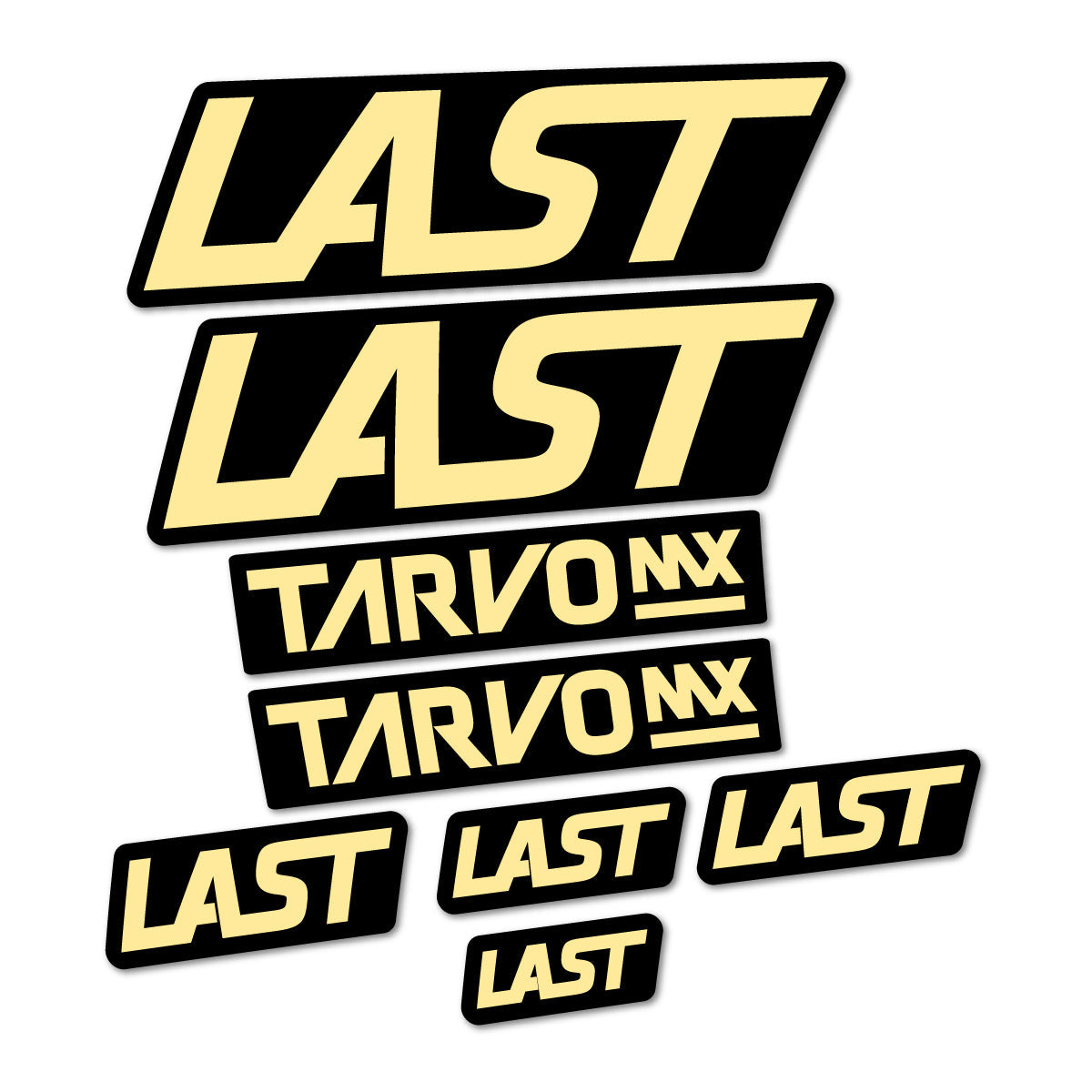 Cream decal for Last Tarvo 2020-2026 frame – bike sticker vinyl