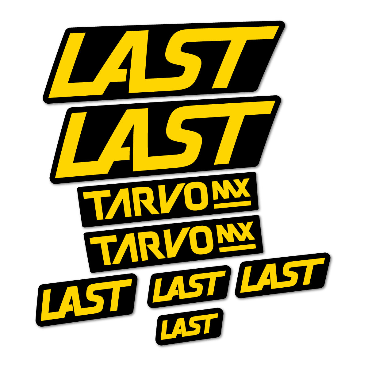 Stickers compatibles Last Tarvo 2020-2026 pour cadre – autocollants vinyle - Jaune Banane