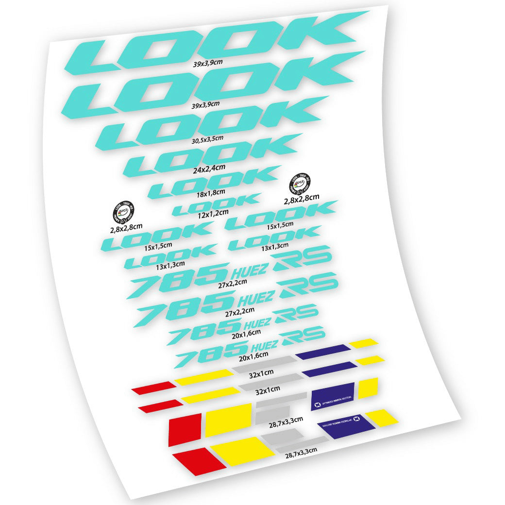 Stickers Look 785 Huez RS compatibles Autocollants cadre