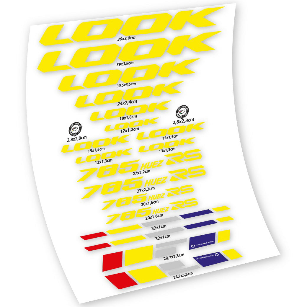 Stickers Look 785 Huez RS compatibles Autocollants cadre