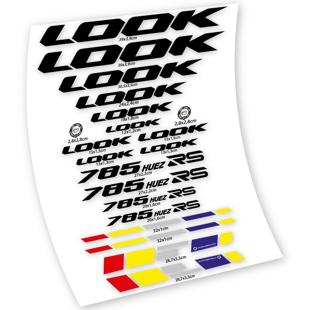 Stickers Look 785 Huez RS compatibles Autocollants cadre