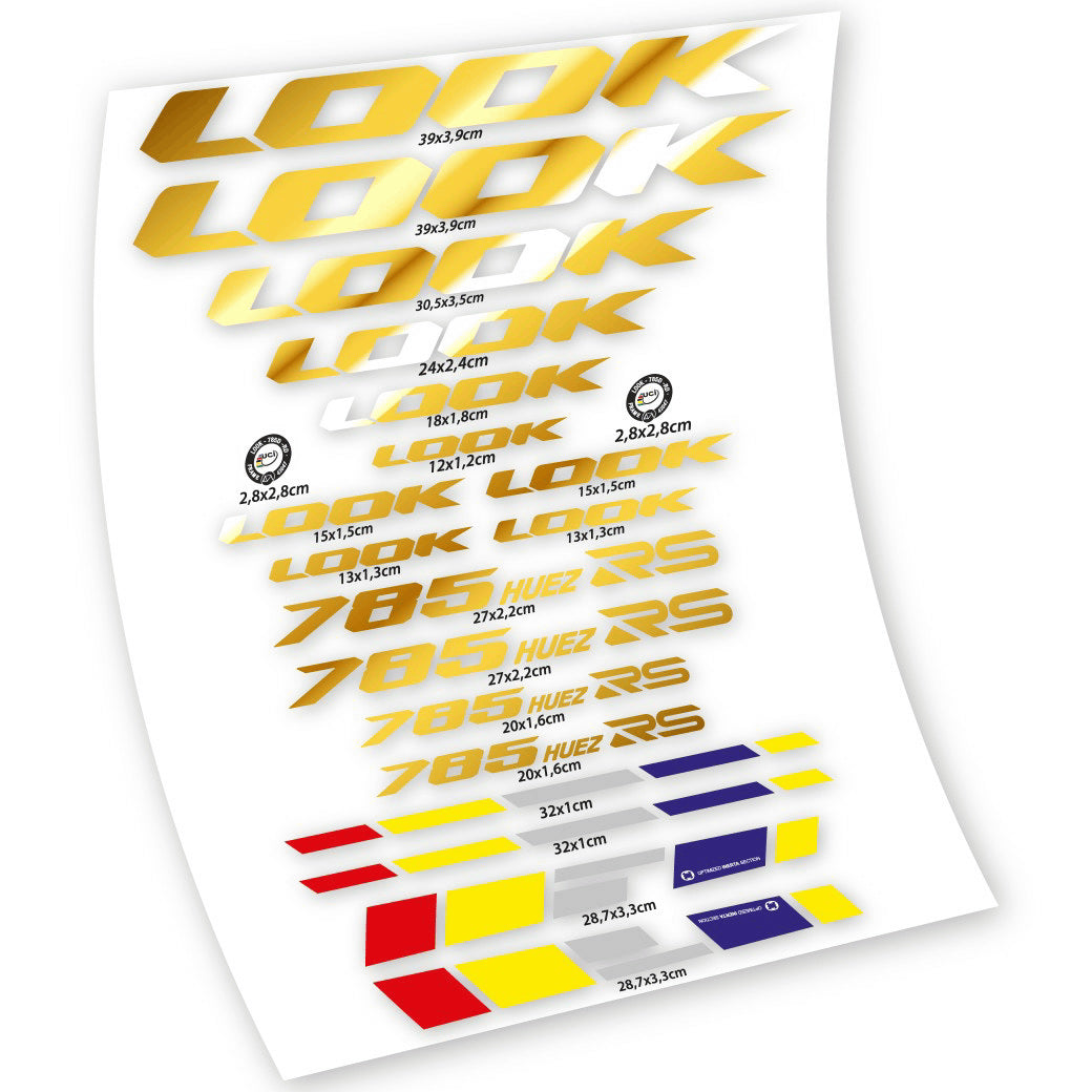 Stickers Look 785 Huez RS compatibles Autocollants cadre