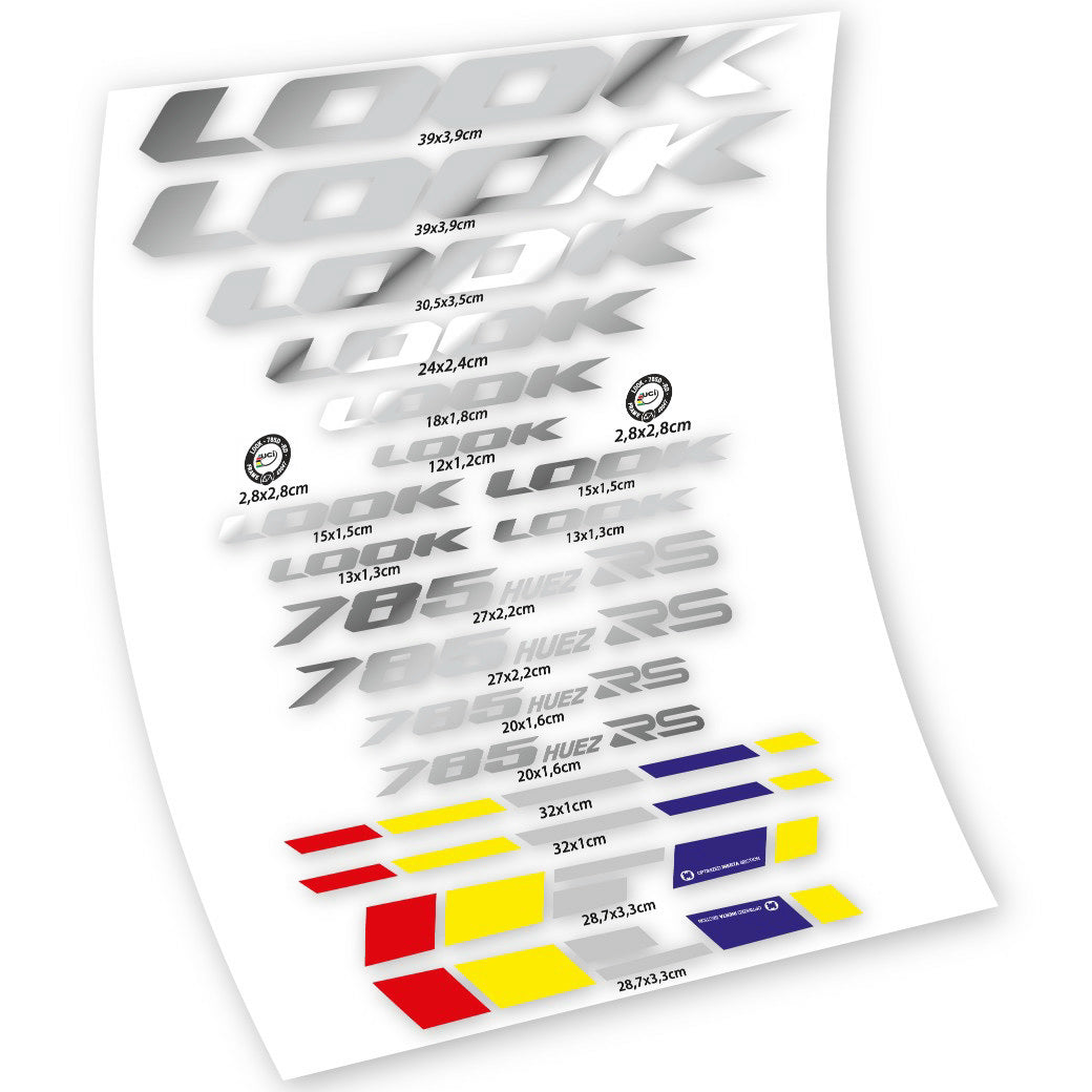 Stickers Look 785 Huez RS compatibles Autocollants cadre
