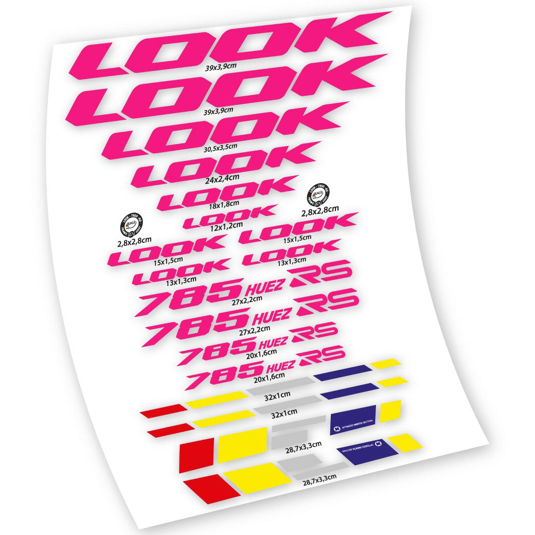 Stickers Look 785 Huez RS compatibles Autocollants cadre