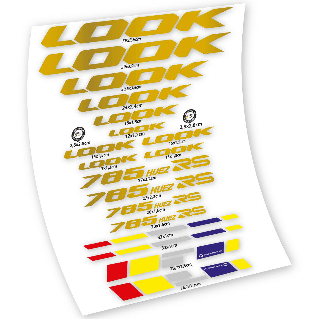 Stickers Look 785 Huez RS compatibles Autocollants cadre