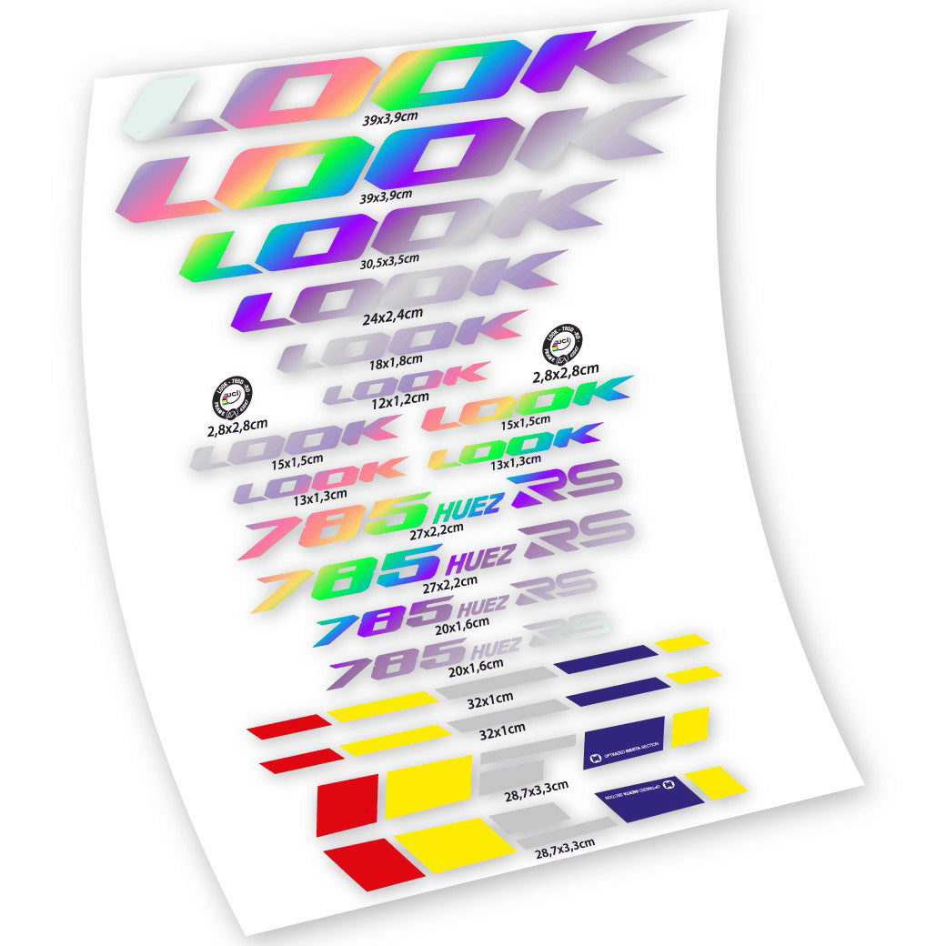 Stickers Look 785 Huez RS compatibles Autocollants cadre