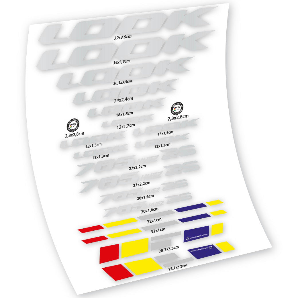Stickers Look 785 Huez RS compatibles Autocollants cadre