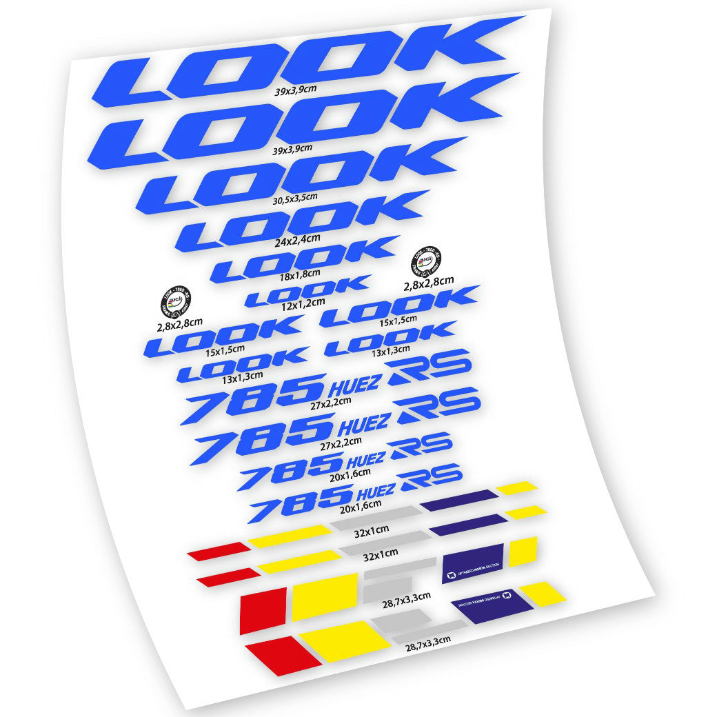 Stickers Look 785 Huez RS compatibles Autocollants cadre