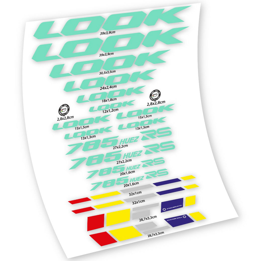 Stickers Look 785 Huez RS compatibles Autocollants cadre