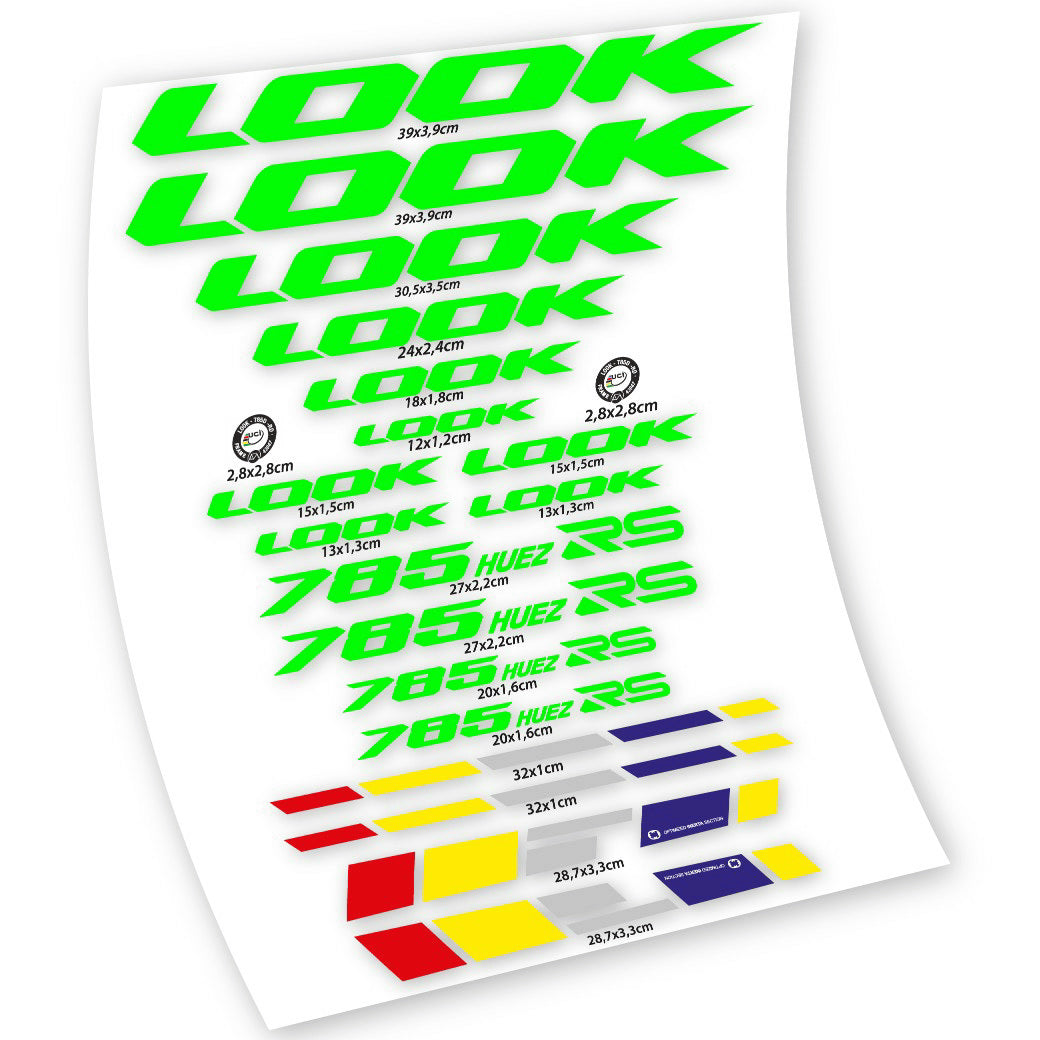 Stickers Look 785 Huez RS compatibles Autocollants cadre