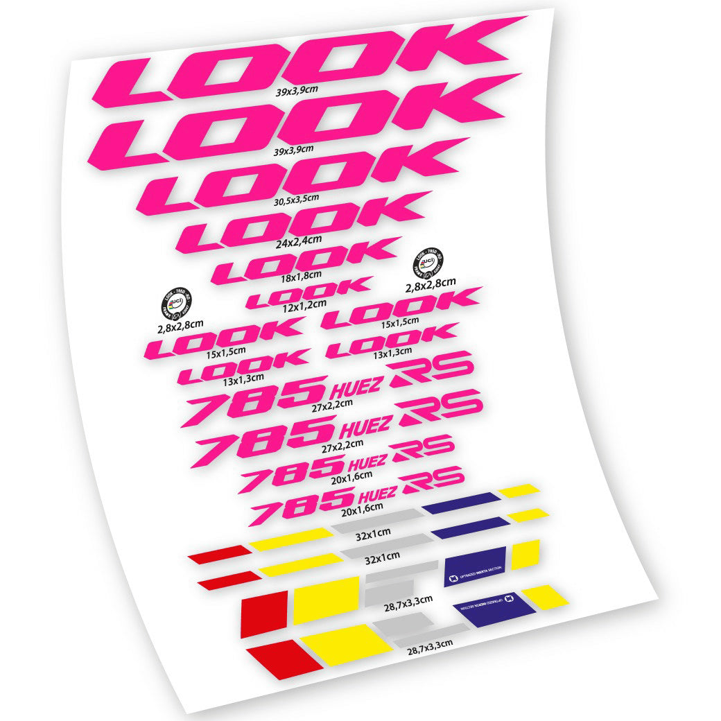 Stickers Look 785 Huez RS compatibles Autocollants cadre