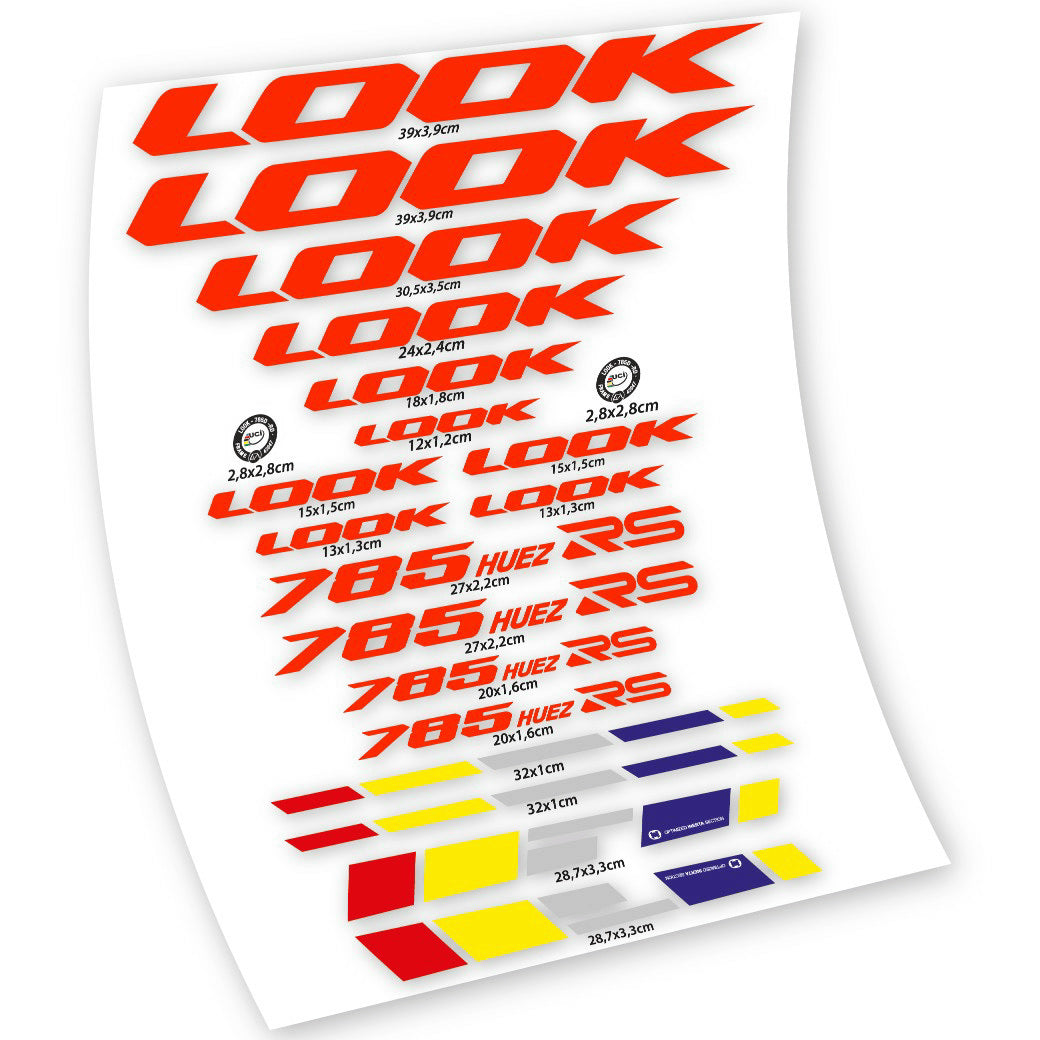 Stickers Look 785 Huez RS compatibles Autocollants cadre
