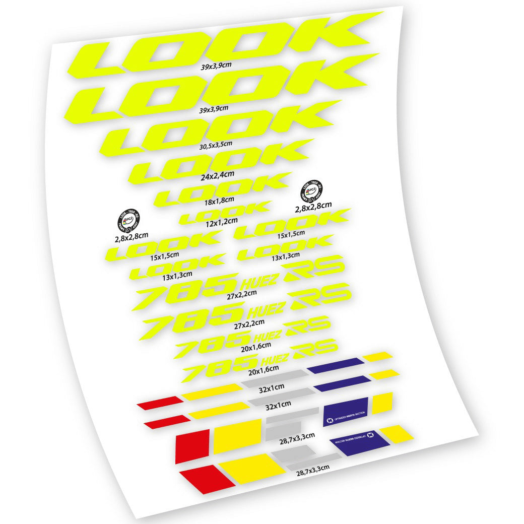 Stickers Look 785 Huez RS compatibles Autocollants cadre