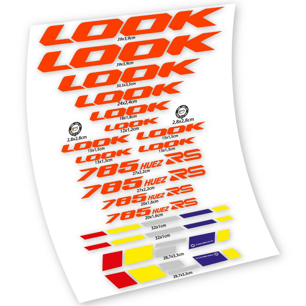 Stickers Look 785 Huez RS compatibles Autocollants cadre