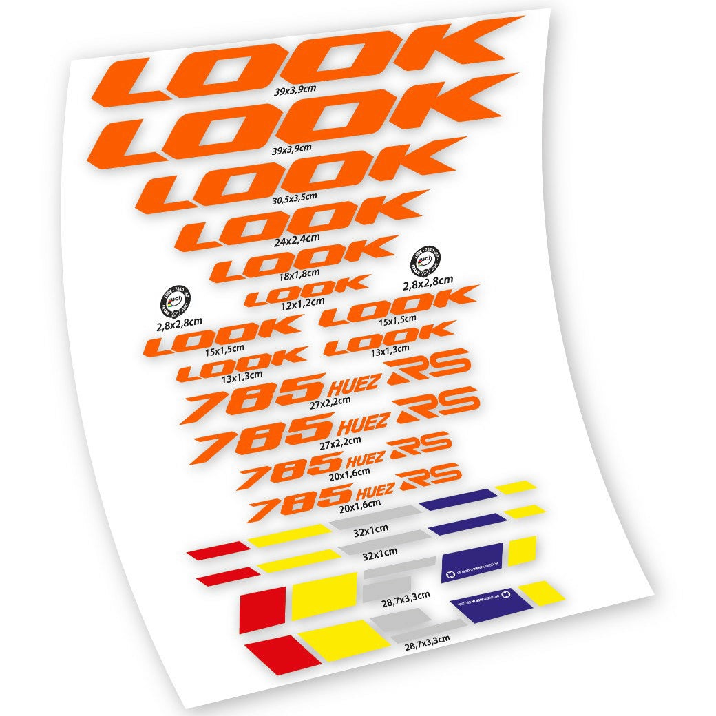 Stickers Look 785 Huez RS compatibles Autocollants cadre