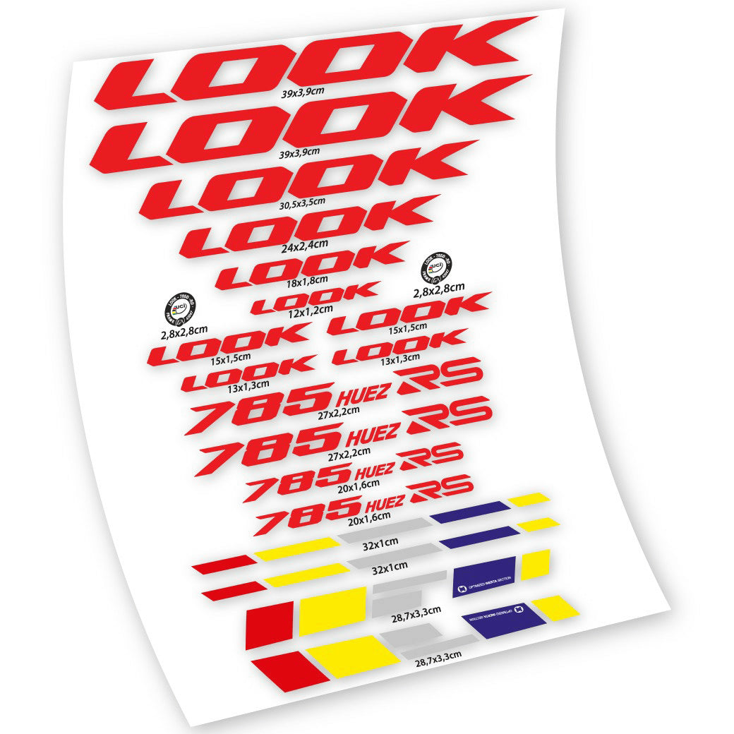 Stickers Look 785 Huez RS compatibles Autocollants cadre