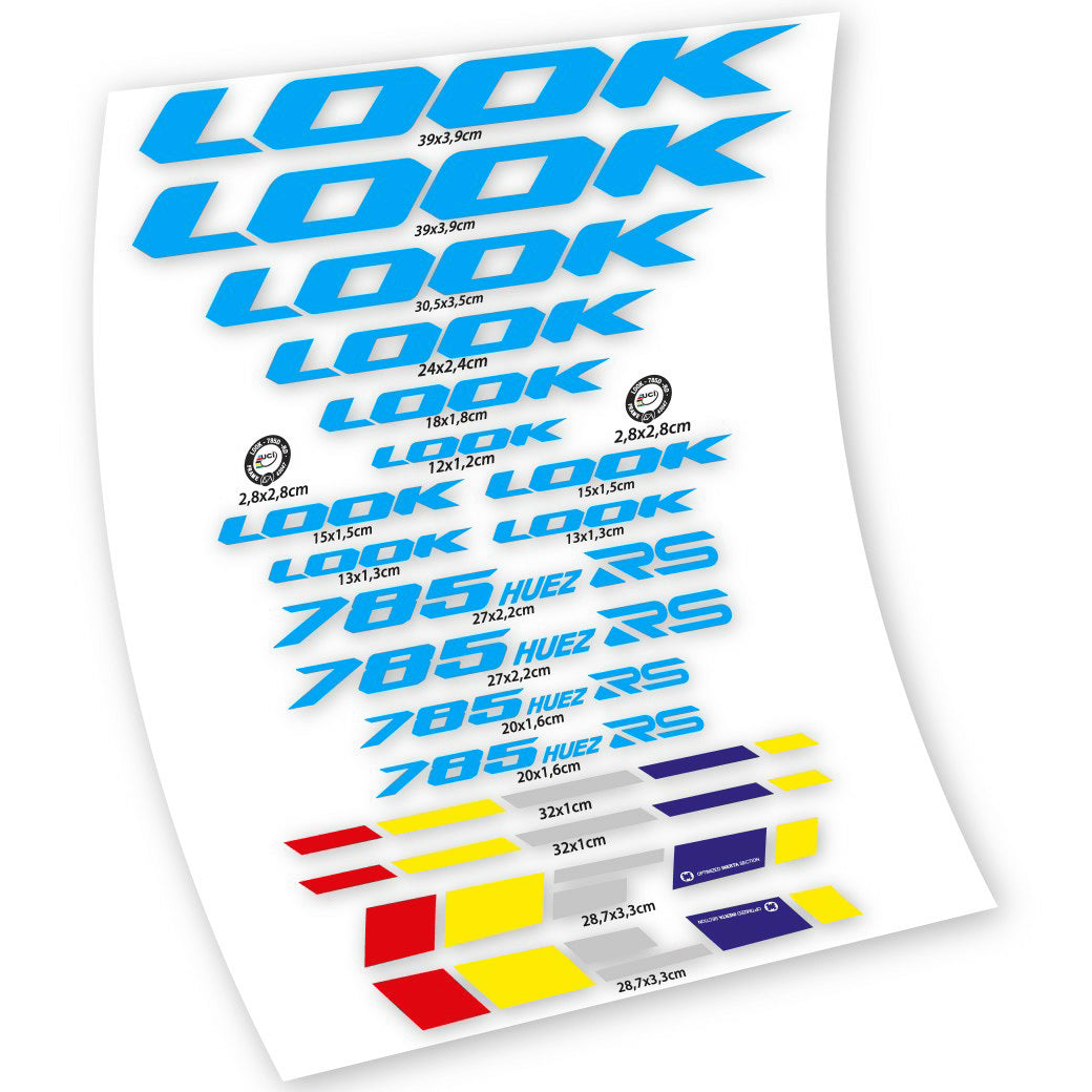 Stickers Look 785 Huez RS compatibles Autocollants cadre