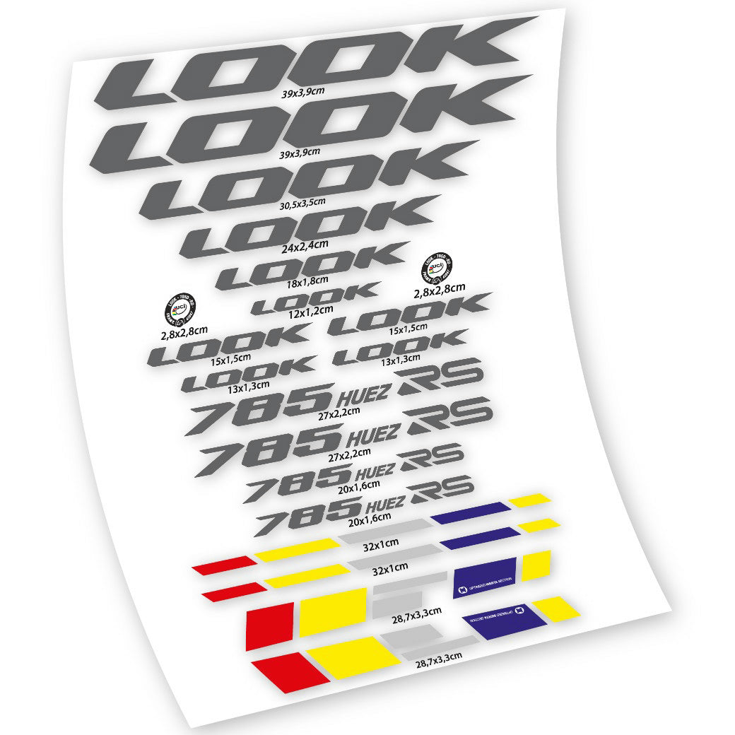 Stickers Look 785 Huez RS compatibles Autocollants cadre