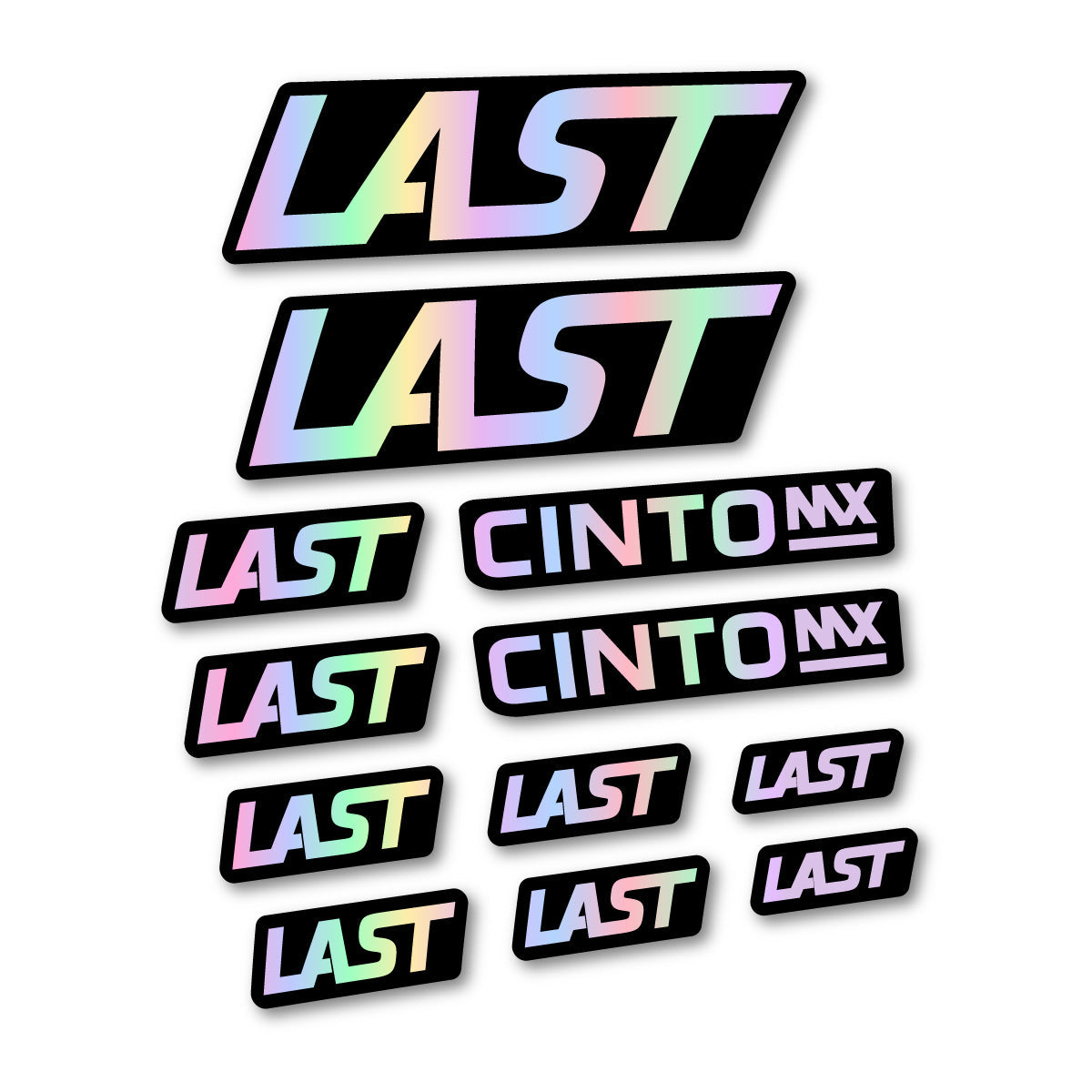 Hollographic decal for Last Cinto 2021-2026 frame – bike sticker vinyl