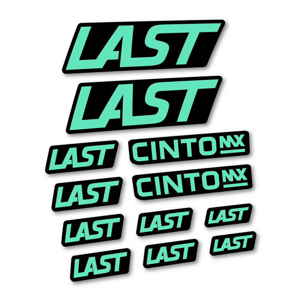Stickers compatibles Last Cinto 2021-2026 pour cadre – autocollants vinyle - Vert Menthe
