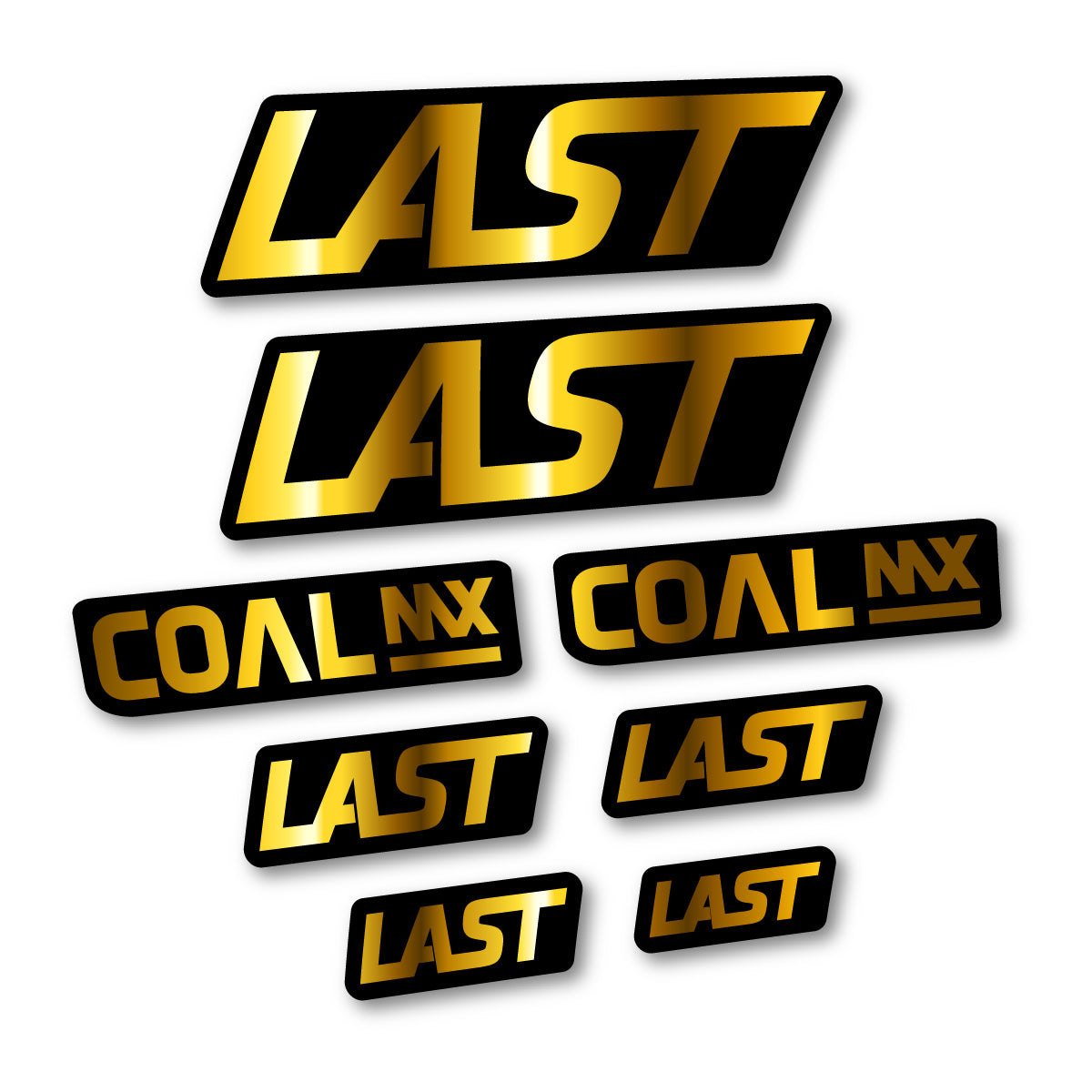 Stickers compatibles Last Coal 2020-2026 pour cadre – autocollants vinyle - Or Chromé