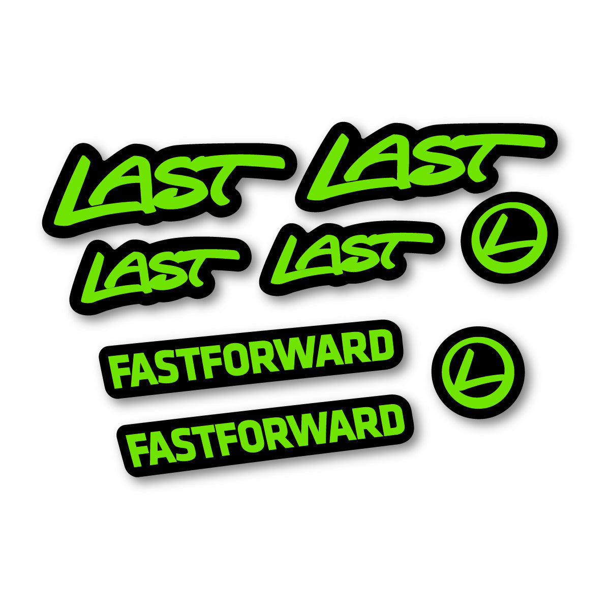 Apple Green decal for Last Fast Forward 2016-2026 frame – bike sticker vinyl