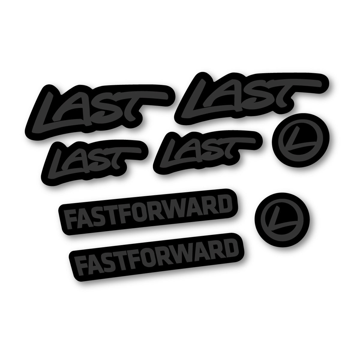 Very Dark Grey decal for Last Fast Forward 2016-2026 frame – bike sticker vinyl
