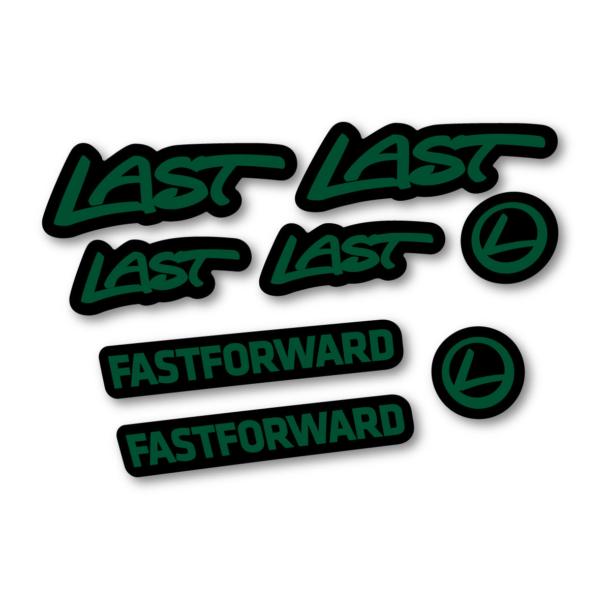 Dark Green decal for Last Fast Forward 2016-2026 frame – bike sticker vinyl