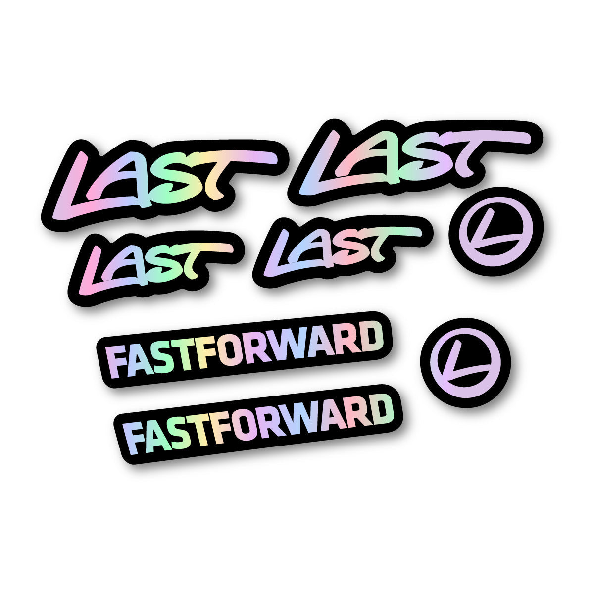 Hollographic decal for Last Fast Forward 2016-2026 frame – bike sticker vinyl